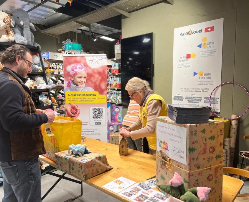 Association Destiny - Emballage cadeaux solidaire chez King Jouet Destiny emballage cadeaux solidaire association 1